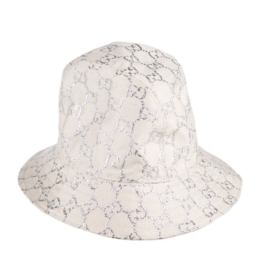 Gucci Bucket Hat White Silver
